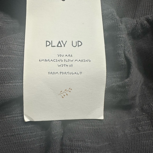 Play Up Jersey stitch trousers with wide hems | Organic Care Size 4Y - Picture 4 of 6